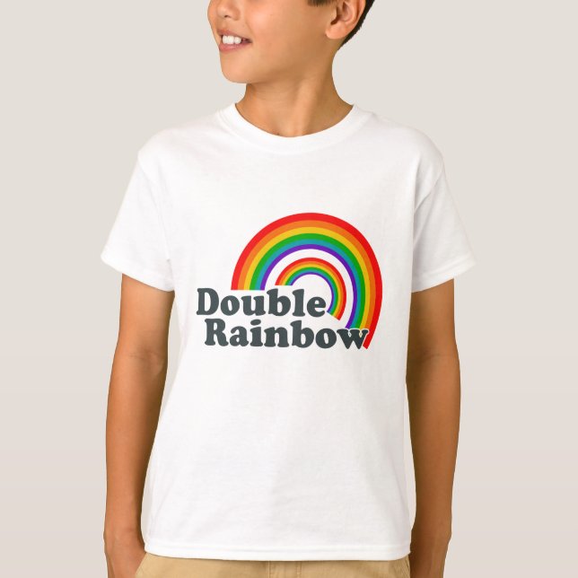 Doppelter Regenbogen T-Shirt (Vorderseite)