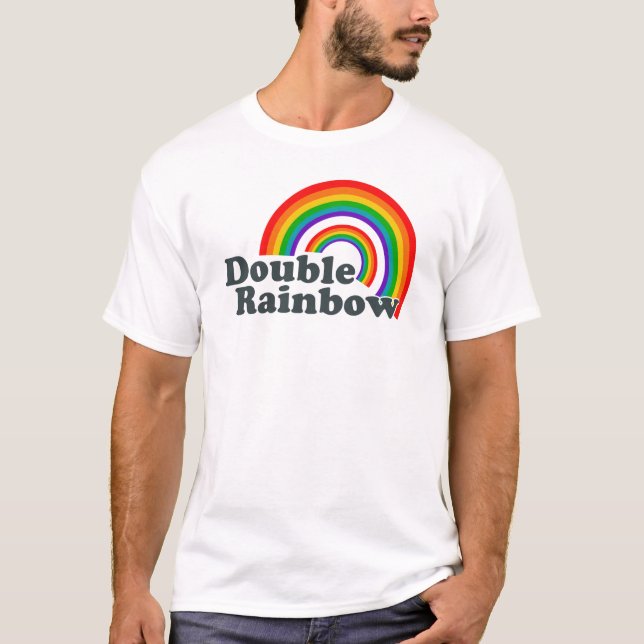 Doppelter Regenbogen T-Shirt (Vorderseite)