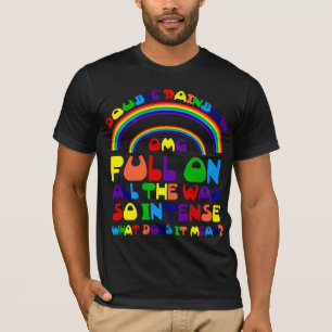Doppelter Regenbogen-T - Shirt
