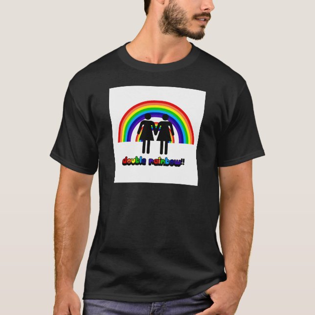 Doppelter Regenbogen T-Shirt (Vorderseite)