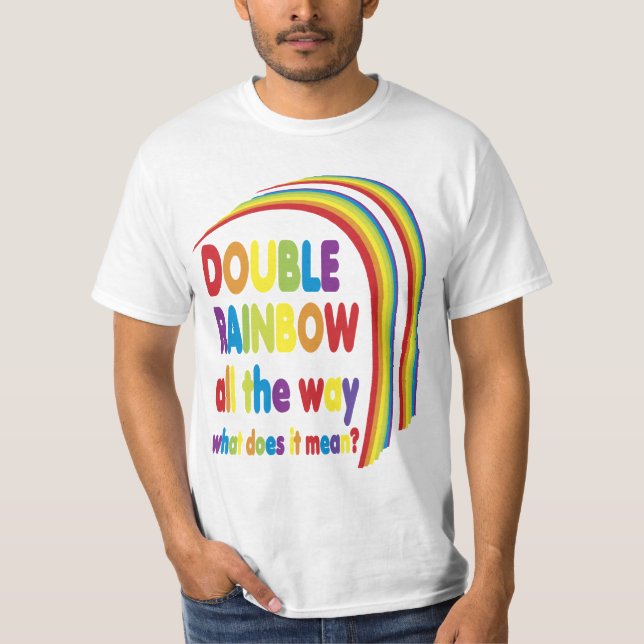 Doppelter Regenbogen T-Shirt (Vorderseite)