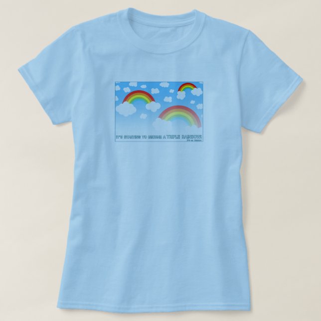 Doppelter Regenbogen T-Shirt (Design vorne)