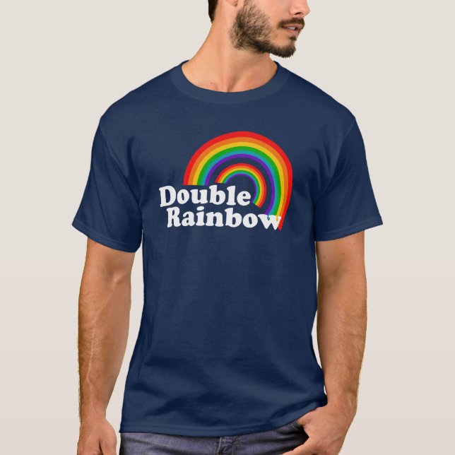 Doppelter Regenbogen T-Shirt (Vorderseite)