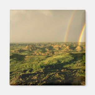 Doppelter Regenbogen über Painted Canyon in Theodo Magnet