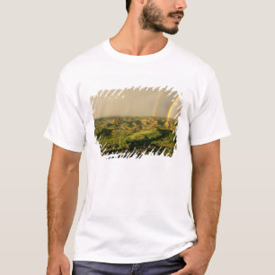 Doppelter Regenbogen über Painted Canyon in Theodo T-Shirt