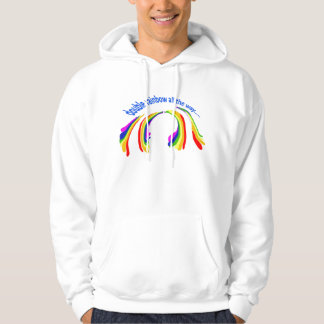 doppelter Regenbogen vollständig Hoodie