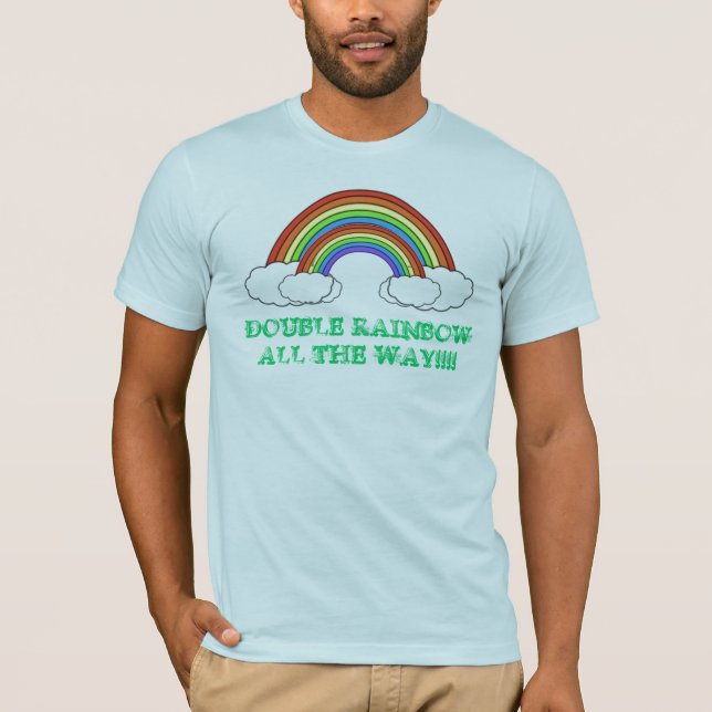 DOPPELTER REGENBOGEN VOLLSTÄNDIG T-Shirt (Vorderseite)