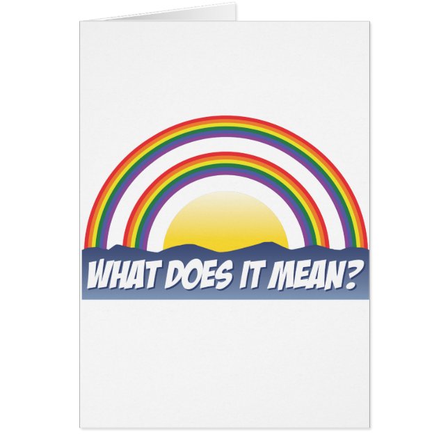 Doppelter Regenbogen, was ihn gemein tut? (Vorne)