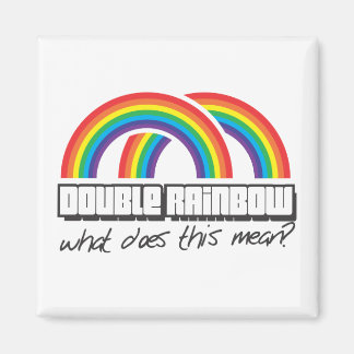 Doppelter Regenbogen, was ist das gemein? Magnet