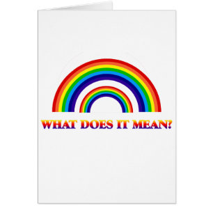 Doppelter Regenbogen. Was tut es gemein?