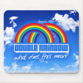 Doppelter Regenbogen, was tut gemeines dieses? Mousepad