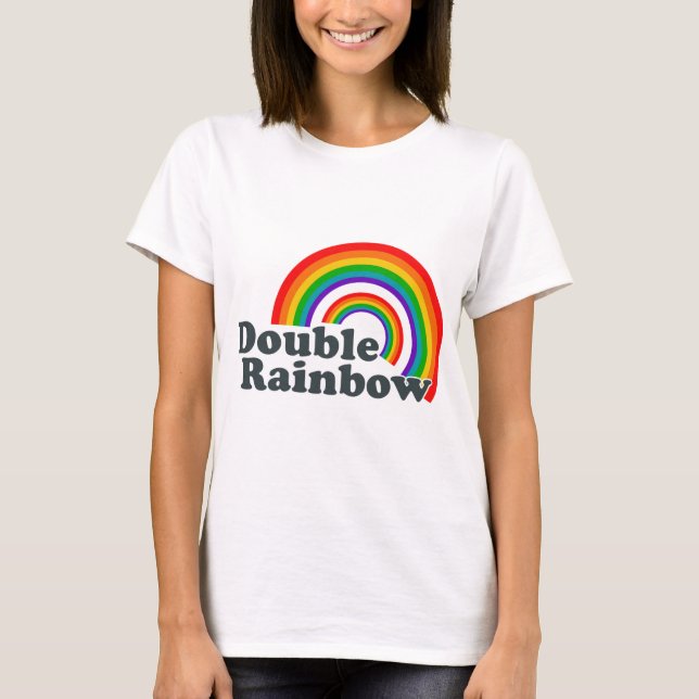 Doppelter Regenbogen (Zusätze) T-Shirt (Vorderseite)