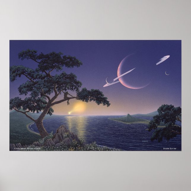 Doppelter Sonnenuntergang Poster (Vorne)