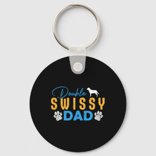 Doppelter Swissy-Hunde-Vater-Geschenke Lustiger Sw Schlüsselanhänger