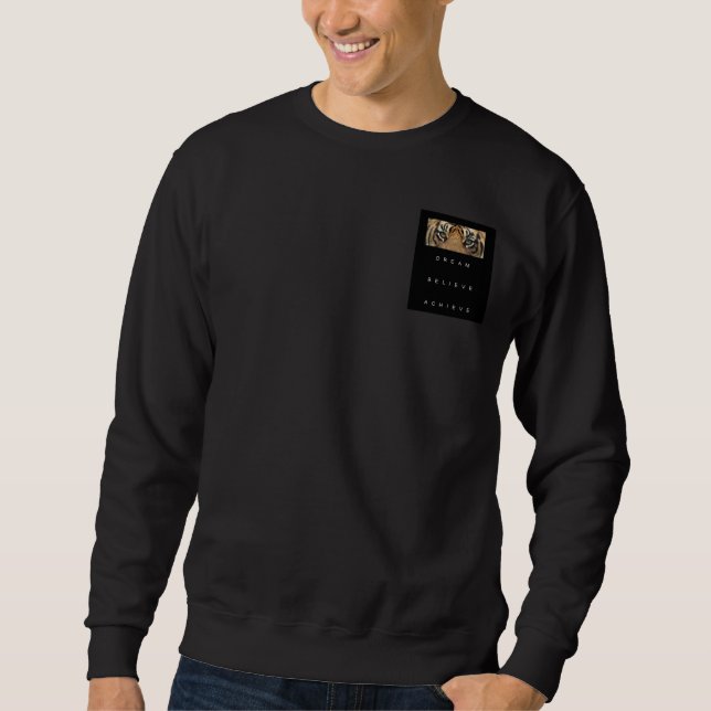 Doppelter Traum glauben Erfolg Mens Sweatshirt (Vorderseite)