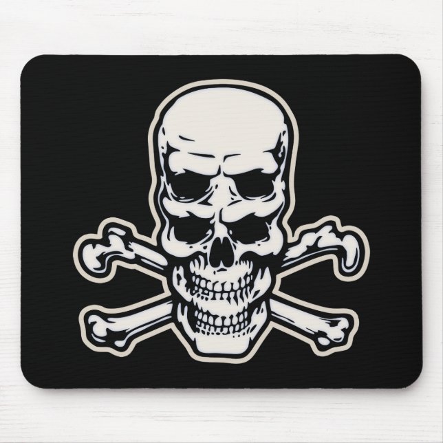 Doppelter Visions-Schädel Mousepad (Vorne)