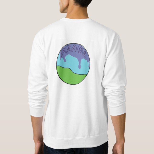 Doppeltes Friedenskleid Sweatshirt (Rückseite)