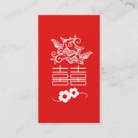 Doppeltes Glück - Feng Shui Business Card
