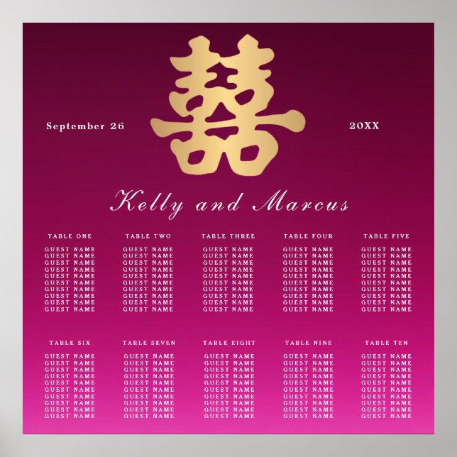 Doppeltes Glück | Hochzeitsplanung Poster (Vorne)