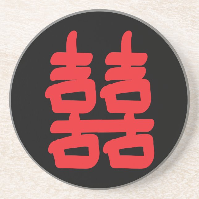 Doppeltes Glück im Roten Untersetzer (Vorne)