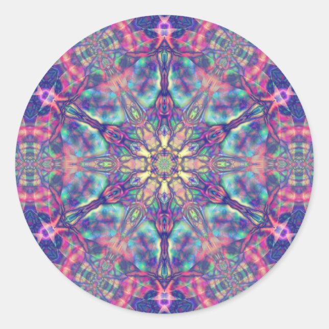 Doppeltes Hexagramm von Panspermia Stickers (Vorderseite)