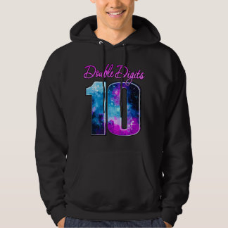 Doppeltes Jahrzehnt 10 Jahre alte Galaxie Thema, B Hoodie