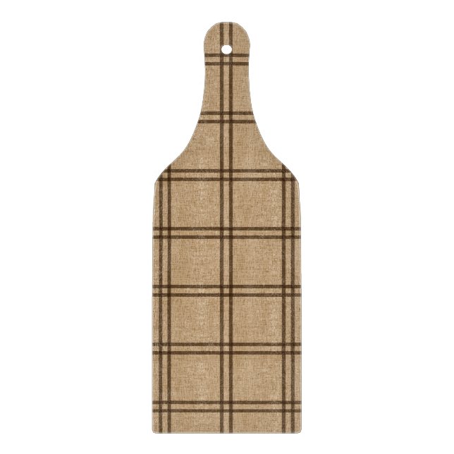 Doppeltes Kariertes Muster Schneidebrett (Vorderseite)