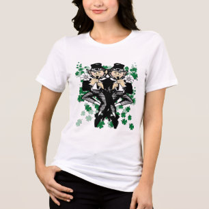 Doppeltes Leprechaun Tri-Blend Shirt