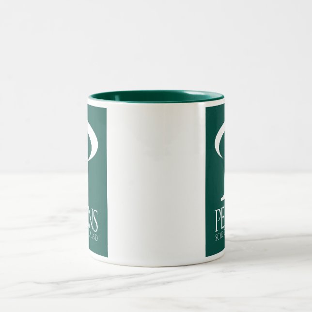 Doppeltes Logo Perkins Zweifarbige Tasse (Mittel)