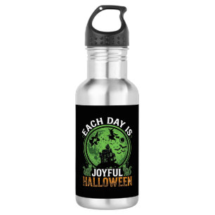 Doppeltes Mühsal Ärger Hexe Kürbis Halloween Spinn Edelstahlflasche