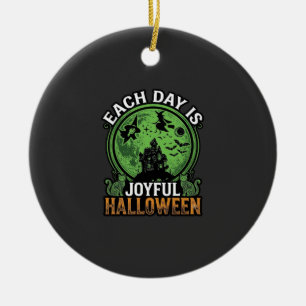 Doppeltes Mühsal Ärger Hexe Kürbis Halloween Spinn Keramik Ornament