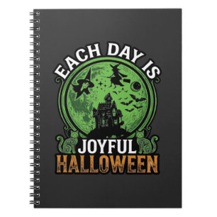 Doppeltes Mühsal Ärger Hexe Kürbis Halloween Spinn Notizblock