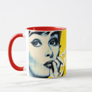 Doppeltes Pop-Art-Porträt Tasse