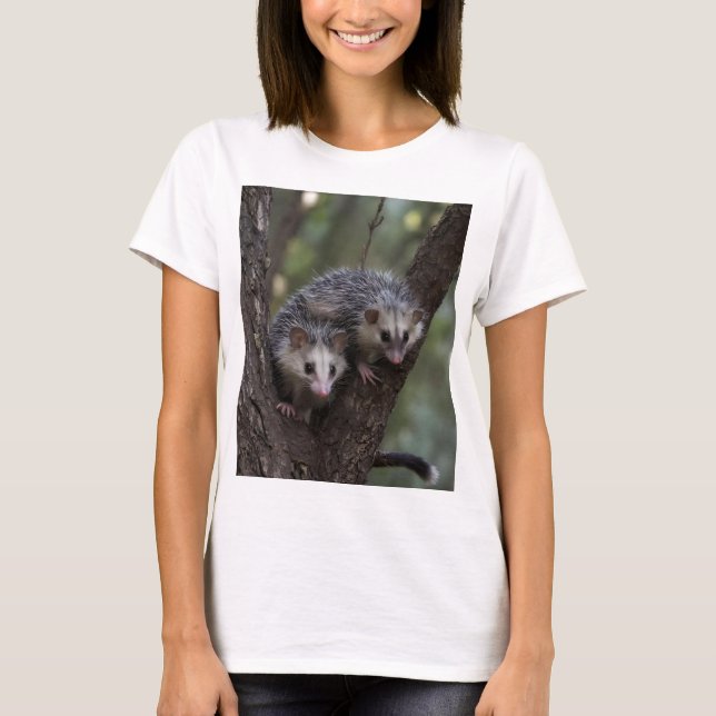 Doppeltes Problem in der Canopy: Zwei Possummen T-Shirt (Vorderseite)
