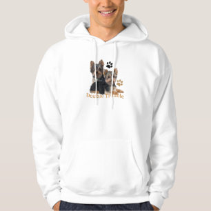 Doppeltes Problem-Kleid Yorkshires Terrier Hoodie