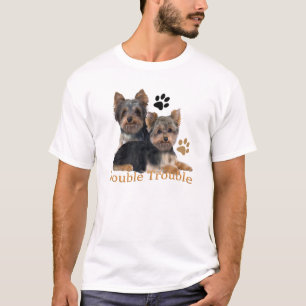 Doppeltes Problem-Kleid Yorkshires Terrier T-Shirt