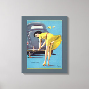 Doppeltes Problem Leinwanddruck