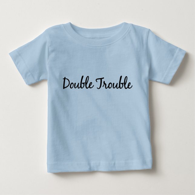 Doppeltes Problem (Zwillinge) Baby T-shirt (Vorderseite)