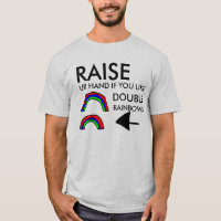 Doppeltes Regenbogen-Shirt