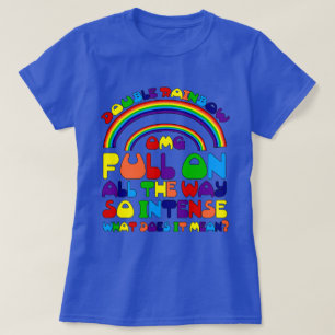 Doppeltes Regenbogen-T-Shirt T-Shirt