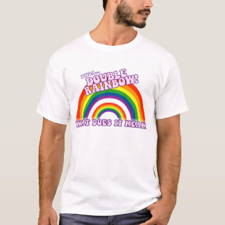 Doppeltes Regenbogent-shirt T-Shirt