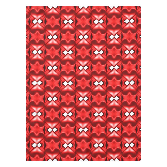 Doppeltes Rotes Herz Tischdecke (Vorderseite)