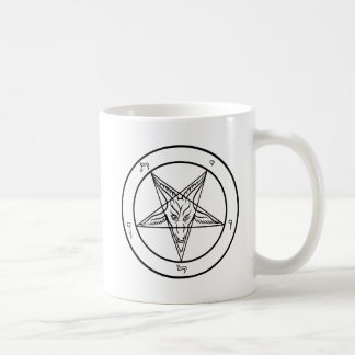 Doppeltes Sigil Baphomet klassischer weißer Tasse