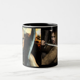 "Doppeltes versah Fantasie-" Tasse mit Seiten