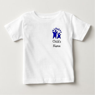 Doppeltes versah mit Seiten - fertigen Sie mit dem Baby T-shirt
