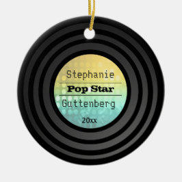 Doppeltes versah Retro Keramikornament