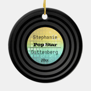 Doppeltes versah Retro Keramikornament