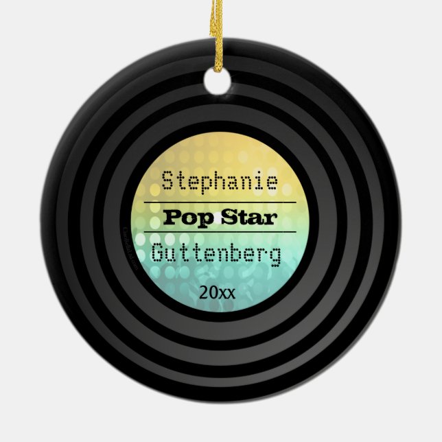 Doppeltes versah Retro Keramikornament (Hinten)