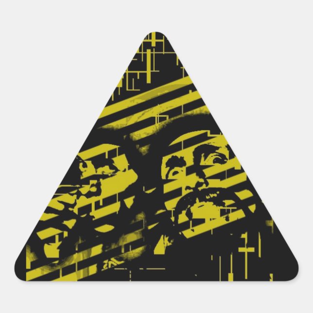 Doppeltod Dreieckiger Aufkleber (Vorderseite)