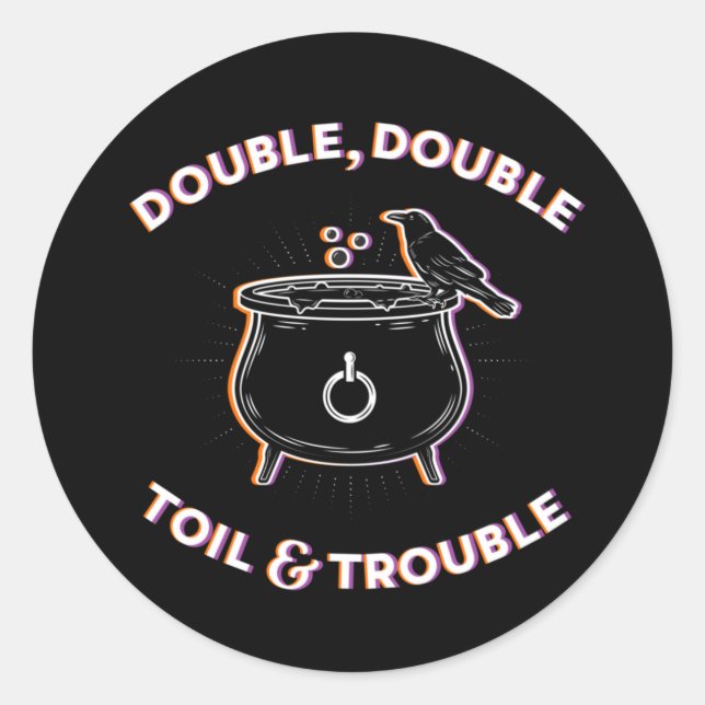 Doppeltoil & Trouble / Stickers (Vorderseite)